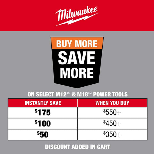 Milwaukee M12 FUEL 3/8′′ Cordless Brushless Stubby Impact Wrench, 250 ft lbs Torque, Tool Only