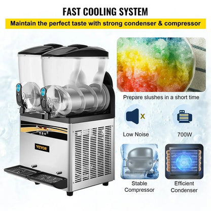 VEVOR Commercial Slushy Machine Slushie Machine
