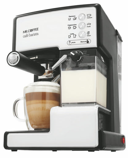 Mr. Coffee Cafe Barista Black & Silver Espresso Maker