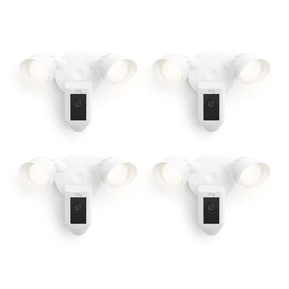 Ring Floodlight Cam Wired Plus with motion-activated 1080p HD video, Black (2021 release)