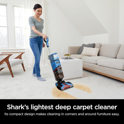 Shark CarpetXpert EX201 Carpet Cleaner, Cyan – Deep Cleaning with StainStriker, Perfect for Pets, Includes Spot & Stain Remover Tools