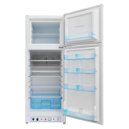 Smad 9.4 Cu ft 64 in*H Propane Refrigerator AC 110V Freezer Large Capacity Frigde Camper Motorhome