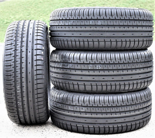One set of 4(4)255/35R20 ZR 97Y XL A/S performance tires for: 2007-10 Mercedes-Benz S550 4Matic, 2017-18 Audi Q3 Technik