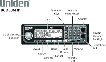 Uniden BCD436HP HomePatrol Digital Handheld Scanner with GPS & Weather Alerts