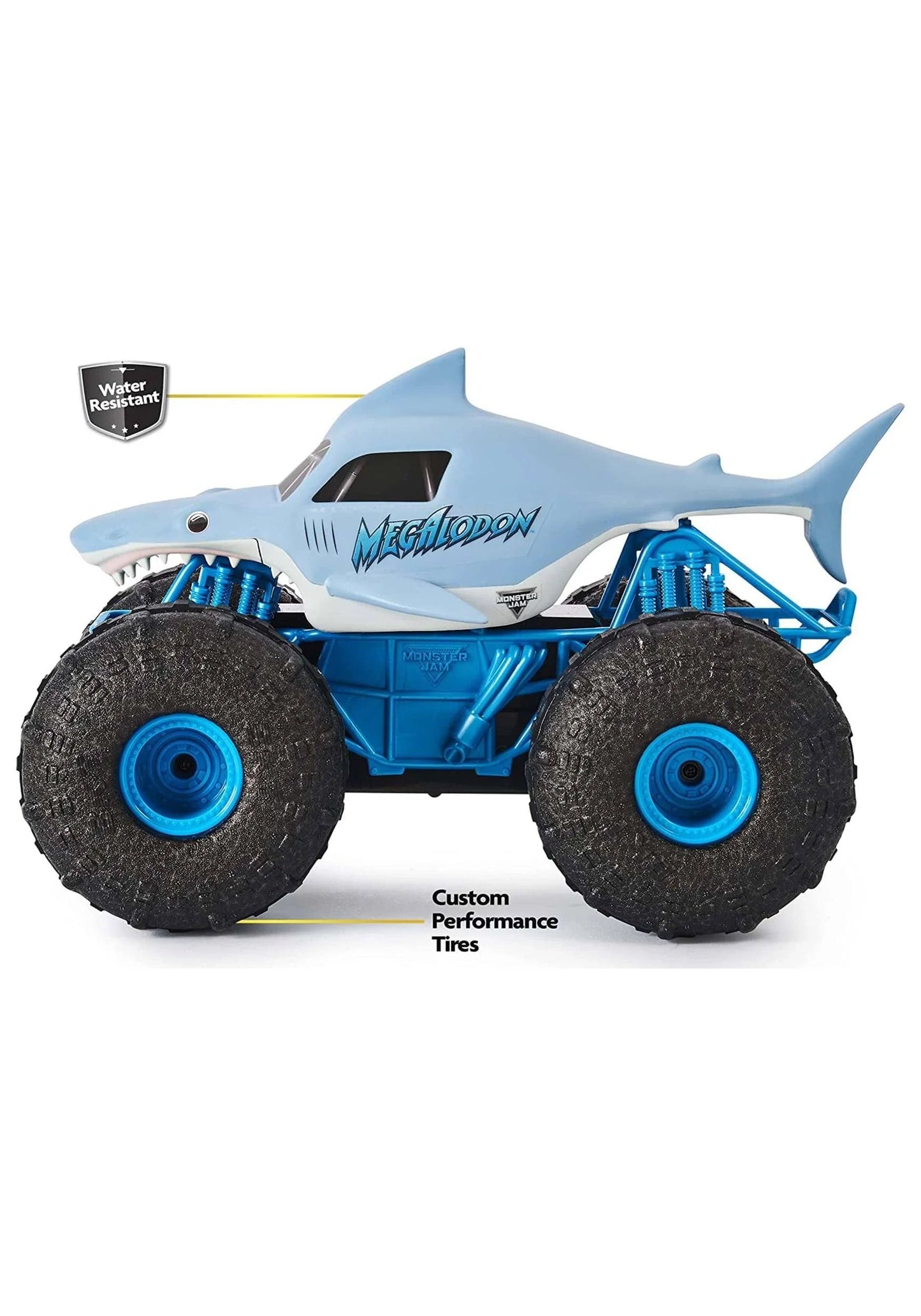 Monster Jam Official Megalodon Storm All Terrain Remote Control Monster Truck