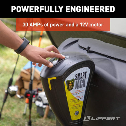 Touch Automatic Power Electric Trailer A-Frame Tongue, 3,500 lbs. Auto-Hitch Memory, Integrated LED Lights, Backlit Controls, Battery Indicator, Quiet - 643589