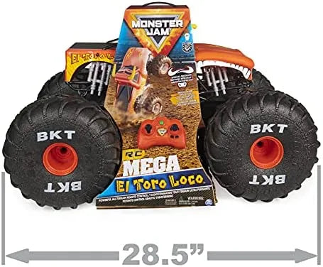 Monster Jam, Official Mega Grave Digger All-Terrain Remote Control Monster Truck with Lights sgtnighsdesigns
