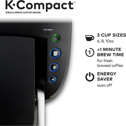 Single-Serve K-Cup Pod Coffee Maker, Black, 2.3