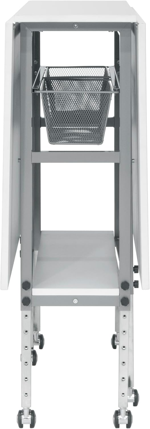 Sew Ready Hobby Cutting Table, 58.75"x36.5", White/Silver