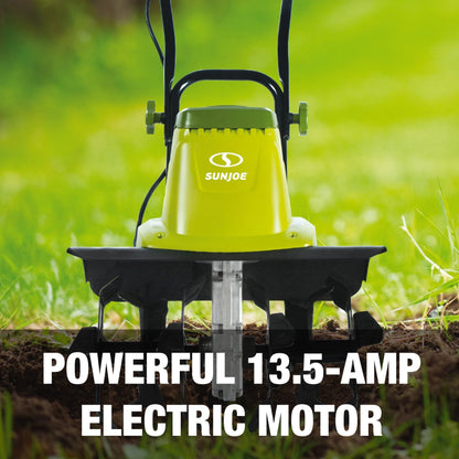 Sun Joe Electric Garden Tiller Cultivator, 16 inch, 13.5 Amp