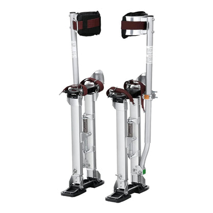 VEVOR Drywall Stilts, 18''-30'' Adjustable Aluminum Tool Stilts with Protective Knee Pads