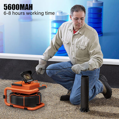 Sewer Inspection Camera, 100FT, DVR, Audio, 4.3" Screen