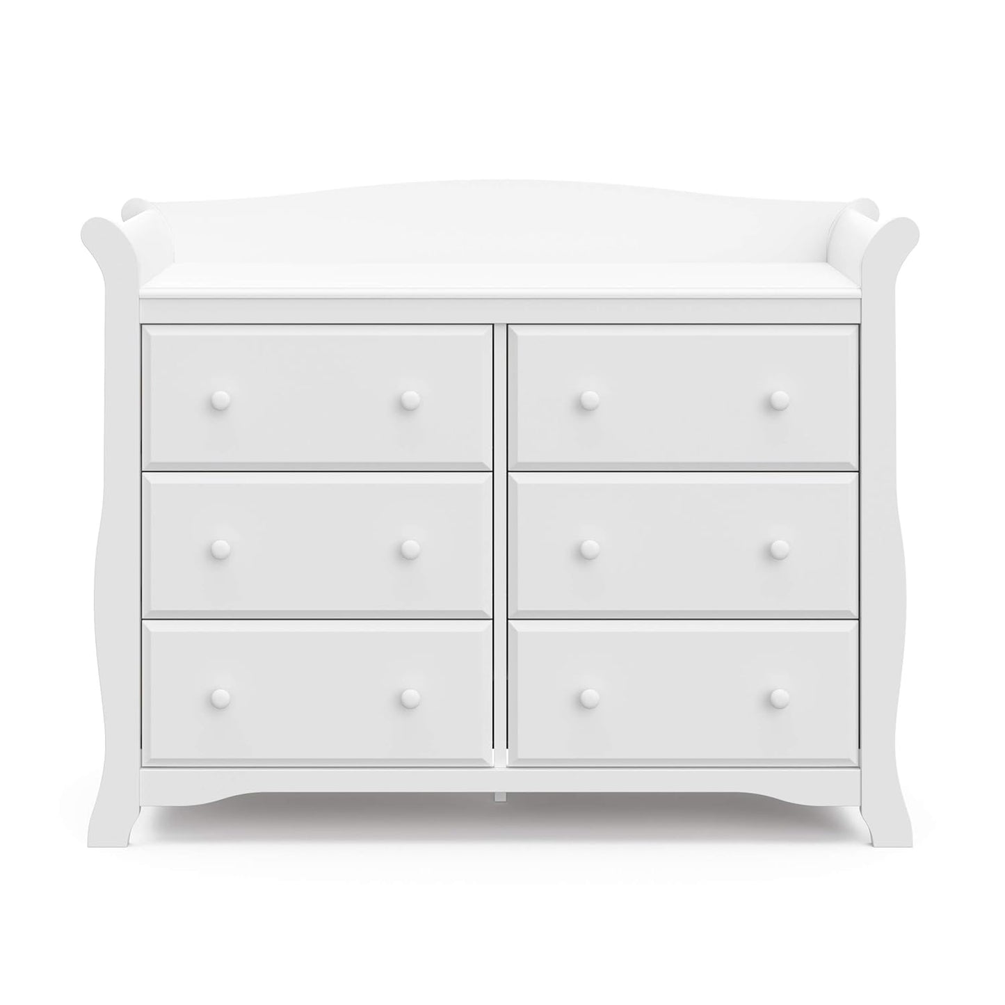 Storkcraft Avalon 6-Drawer Double Dresser, White