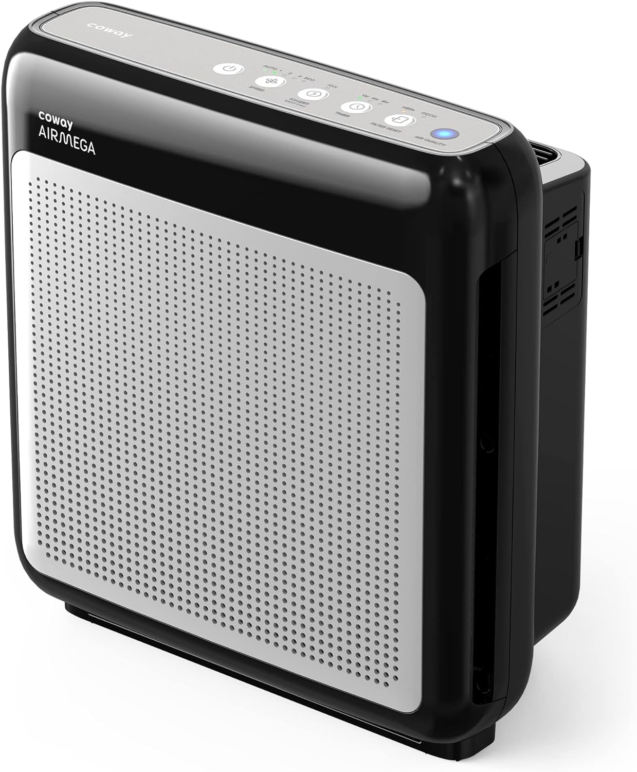 True HEPA Purifier with Air Quality Monitoring, Auto, Timer, Filter Indicator, and Eco Mode, 16.8 x 18.3 x 9.7, White