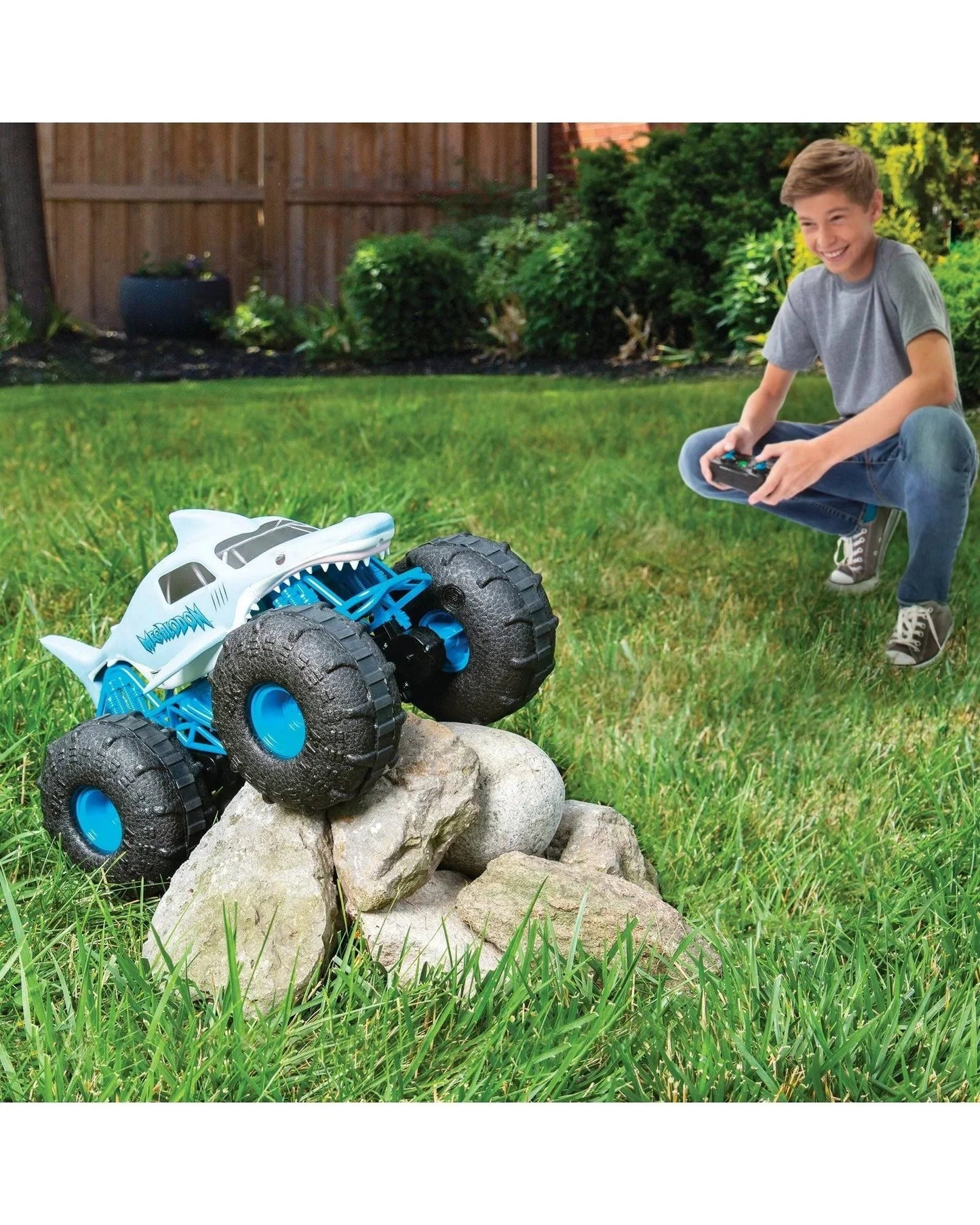 Monster Jam Official Megalodon Storm All Terrain Remote Control Monster Truck