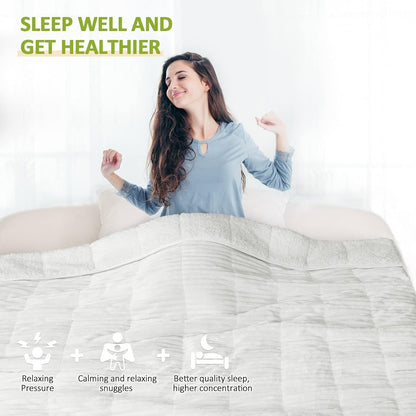 Goodsora Striped Ribbed Weighted Blanket
