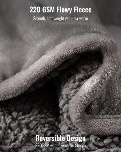 Goodsora Soft Sherpa Fleece Weighted Blanket for Adults