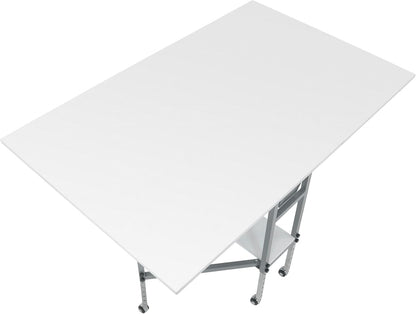 Sew Ready Hobby Cutting Table, 58.75"x36.5", White/Silver