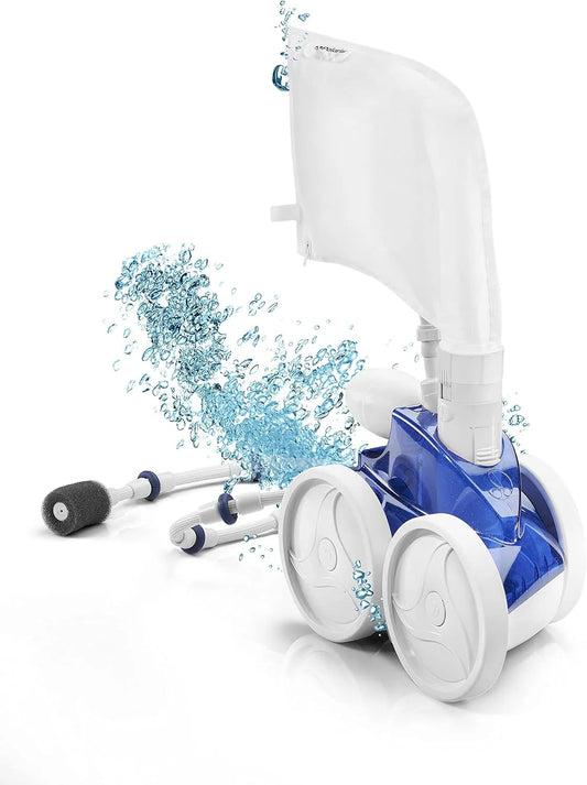 Vac-Sweep 380 Pressure Inground Pool Cleaner, Triple Jet Powered, 31ft of Hose with a Single Chamber Debris Bag