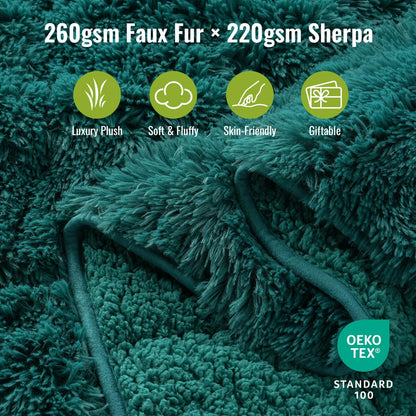 Forest Green Jacquard Weighted Blanket