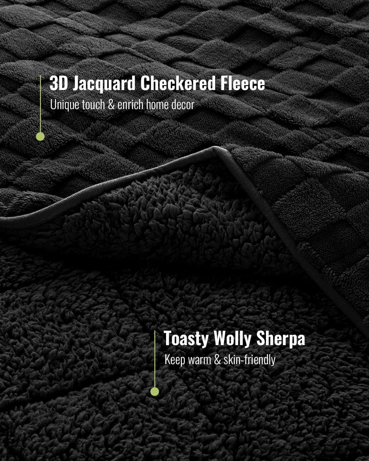 Goodsora 15lb Faux Fur Dual-Sided Weighted Blanket