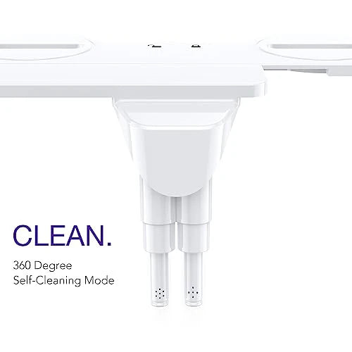 Veken Bidet Attachment for Toilet - Ultra-Slim Self Cleaning Fresh Cold Water Sprayer Bidets