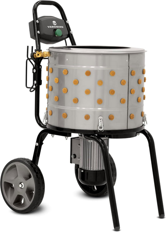 Yardbird 44204 Chicken Plucker, 20" Tub, 1.2HP Motor, Hose & Y-Valve