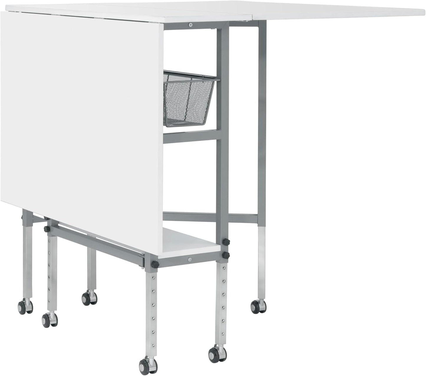 Sew Ready Hobby Cutting Table, 58.75"x36.5", White/Silver
