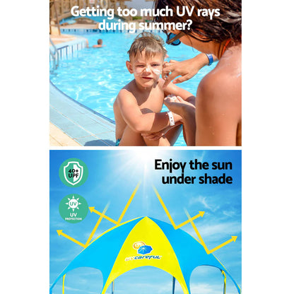 UPF 40+ Kids Pool Canopy 244x51cm Steel Frame Bestway