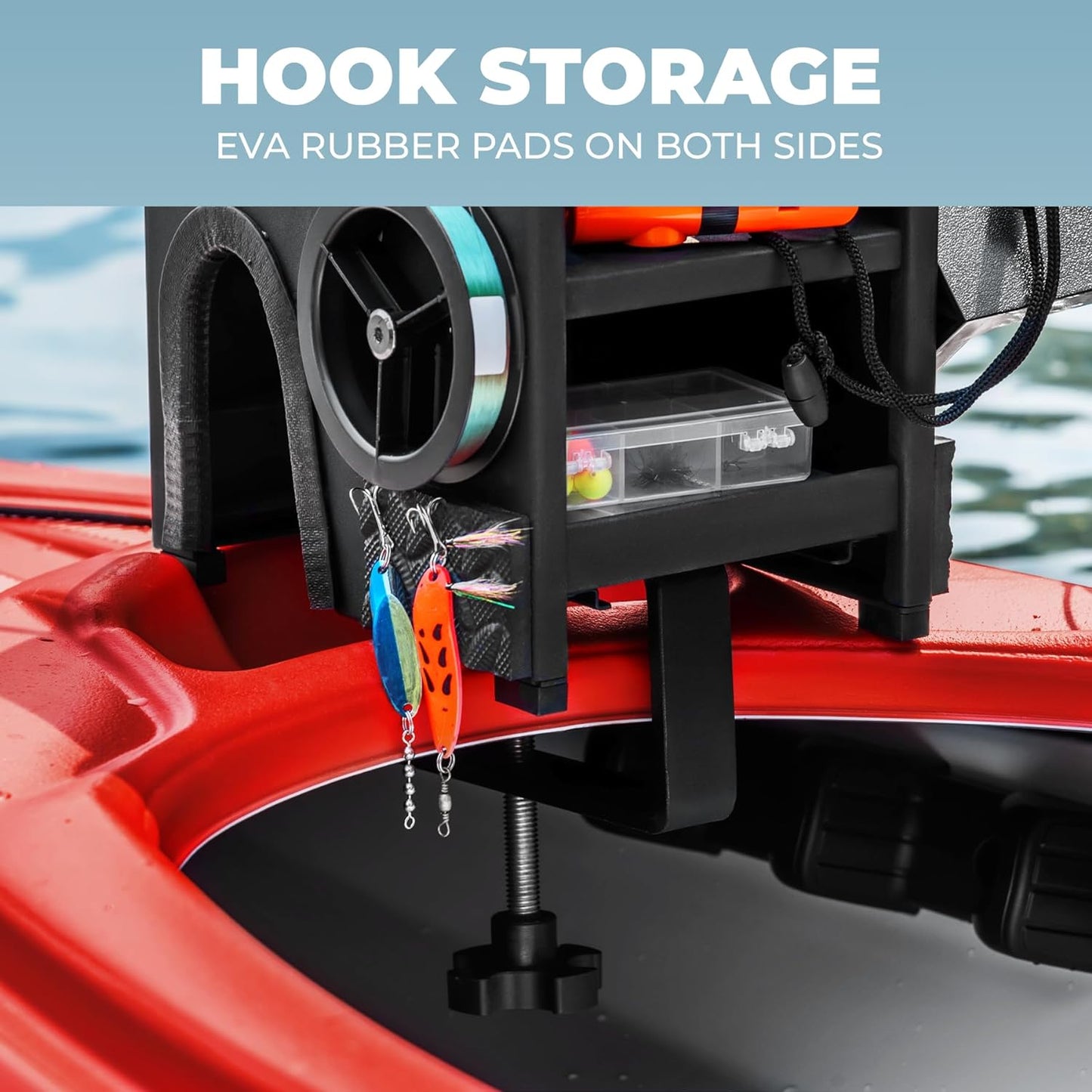 Boat Accessories for Fishing - Fits Gunnels Up to 2.5" Thick Regular