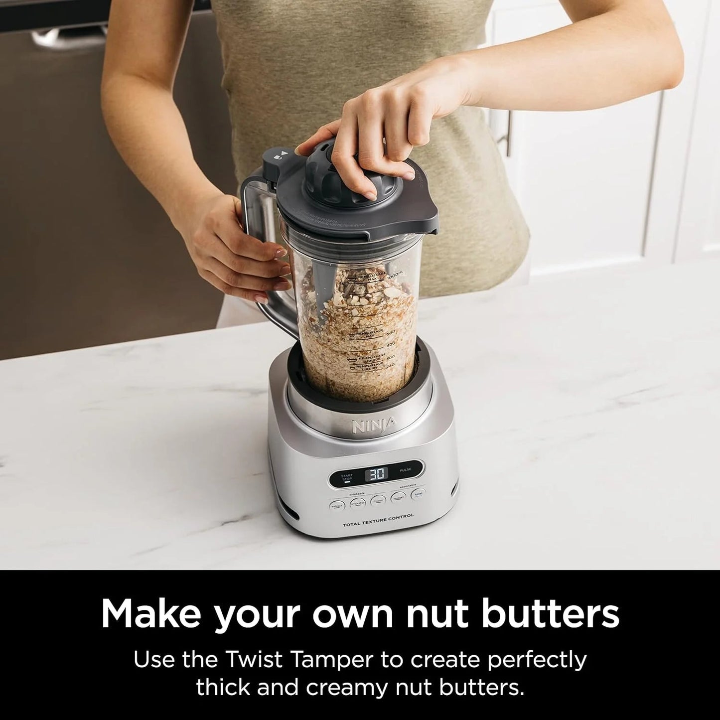 Ninja SS151 Twisti Blender Duo, High Speed 1600 WP Smoothie Nutrition Extractor