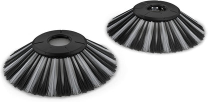 S 6 Twin Walk-Behind Outdoor Hand Push Floor Sweeper - 10 Gallon Capacity - 33.9" Sweeping Width - Sweeps up to 32,300 Square Feet/Hour