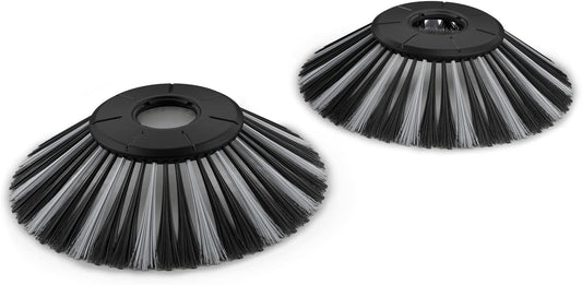 S 6 Twin Walk-Behind Outdoor Hand Push Floor Sweeper - 10 Gallon Capacity - 33.9" Sweeping Width - Sweeps up to 32,300 Square Feet/Hour