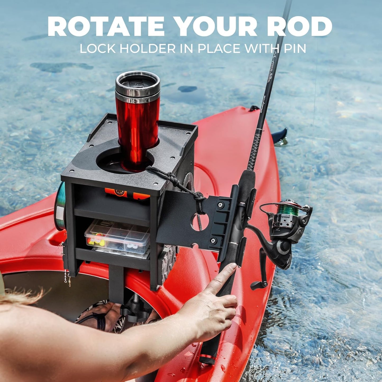 Boat Accessories for Fishing - Fits Gunnels Up to 2.5" Thick Regular