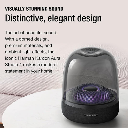 Bluetooth Home Speaker - Superior Sound Quality - 5 Diamond Effect Light Themes - Made from Recycled Materials