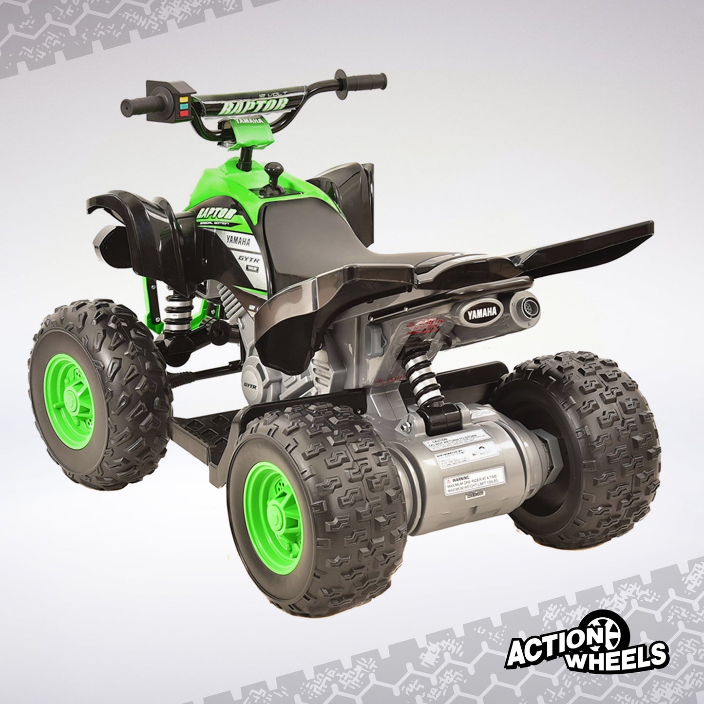 Yamaha 12V Raptor ATV Powered Ride-on for Boys & Girls, Ages 3+, up to 5 MPH