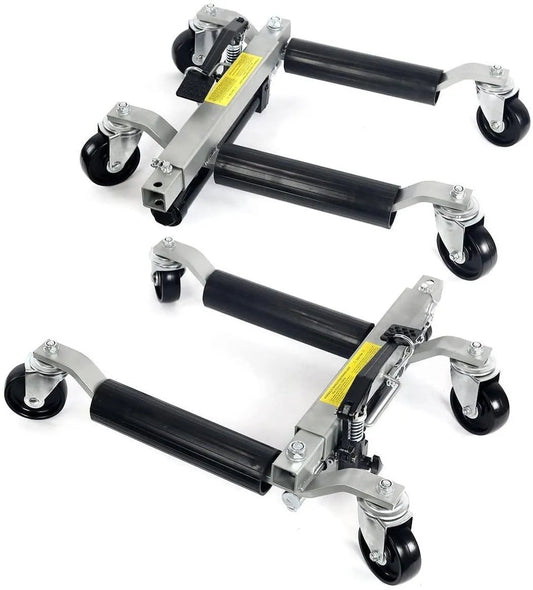 Stark Wheel Dolly Car Skates Vehicle Positioning Hydraulic Tire Jack Truck Rv Trailer Pick Up Dolly Ratcheting Foot Pedal