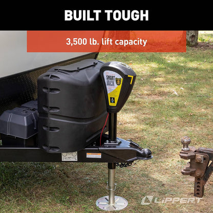 Touch Automatic Power Electric Trailer A-Frame Tongue, 3,500 lbs. Auto-Hitch Memory, Integrated LED Lights, Backlit Controls, Battery Indicator, Quiet - 643589