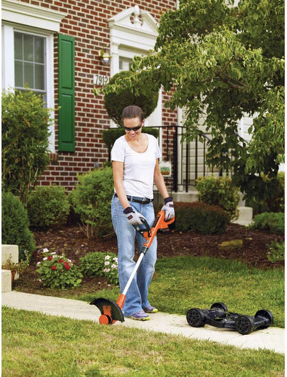 BLACK+DECKER Combination String Trimmer, Lawn Mower, and Edger, Cordless 3-in-1