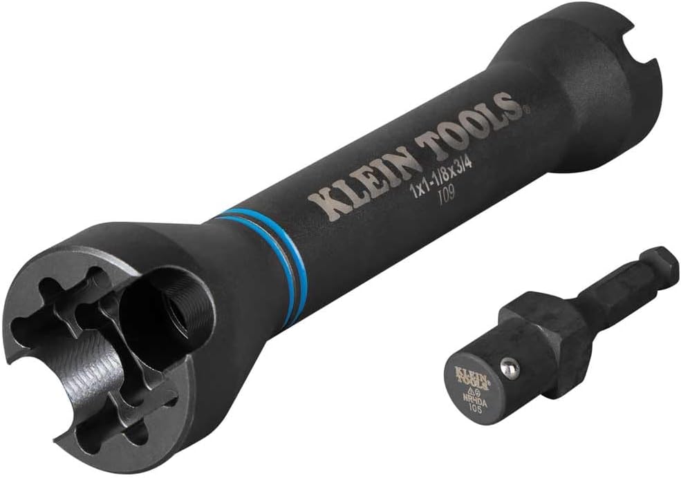 Single-Ended Impact Socket, Made in USA, Three Square Socket Sizes: 3/4-, 1-, and 1-1/8-Inch