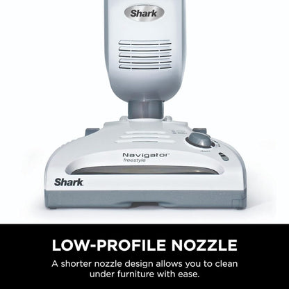 Shark SV1106 Navigator Freestyle Cordless Stick Vacuum, Lightweight, White/Grey, for Carpet & Pet Hair