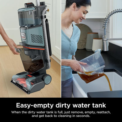 Shark CarpetXpert EX201 Carpet Cleaner, Cyan – Deep Cleaning with StainStriker, Perfect for Pets, Includes Spot & Stain Remover Tools