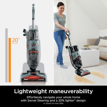 Shark CarpetXpert EX201 Carpet Cleaner, Cyan – Deep Cleaning with StainStriker, Perfect for Pets, Includes Spot & Stain Remover Tools