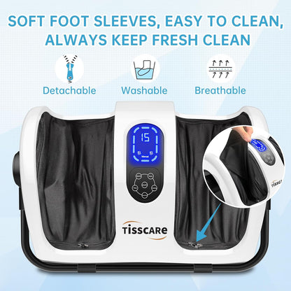 Shiatsu Foot Massager with Heat-Foot Massager Machine for Neuropathy, Plantar Fasciitis and Pain Relief-Massage Foot, Leg, Calf, Ankle with Deep Kneading Heat Therapy, Gift for Mother's Day