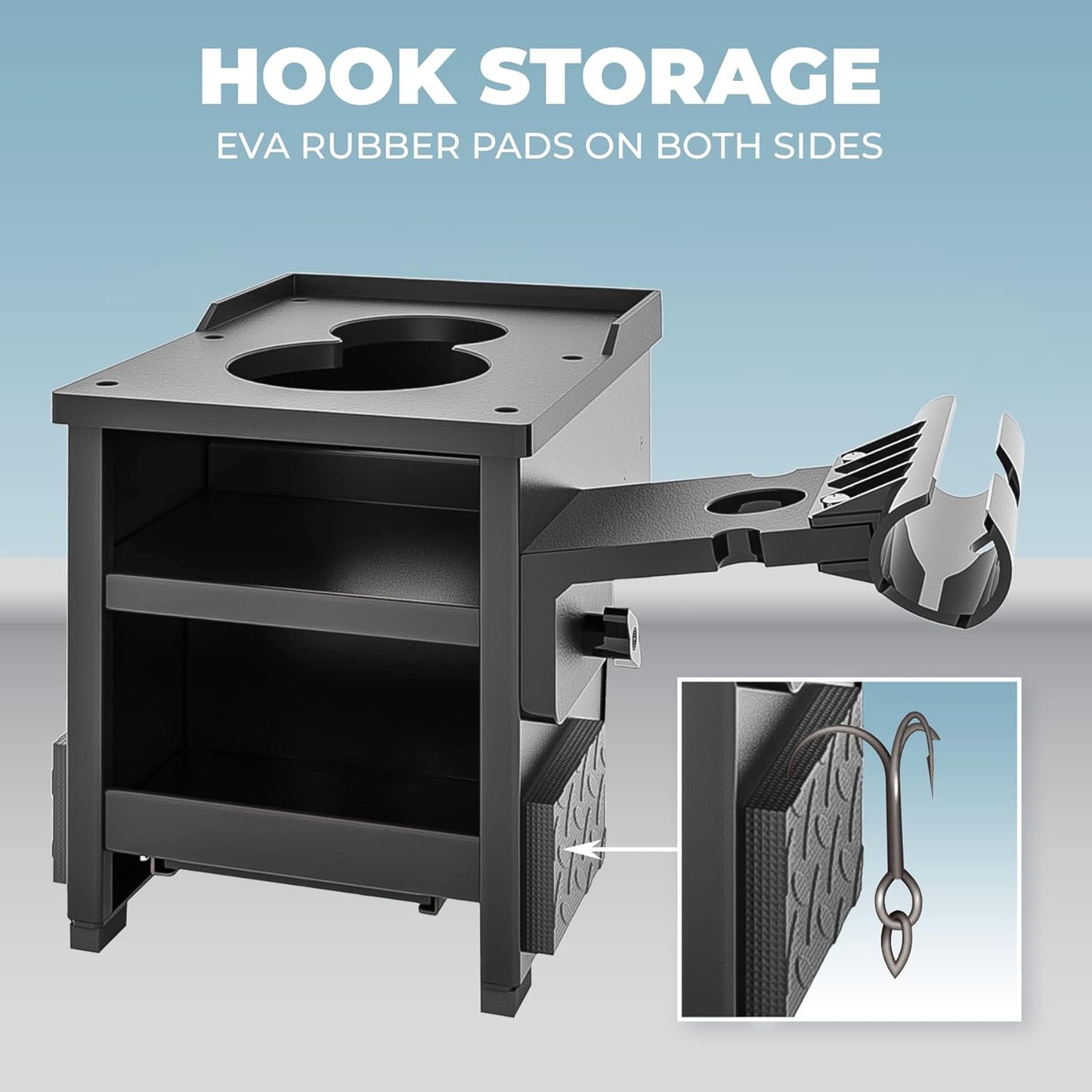 Boat Accessories for Fishing - Fits Gunnels Up to 2.5" Thick Regular