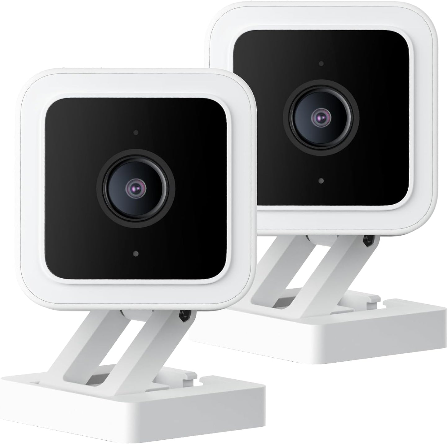 With Color Night Vision, Wired 1080p HD Indoor/Outdoor Security Camera, 2-Way Audio, Works with Alexa, Google Assistant, and IFTTT, 2-Pack