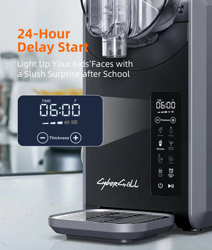 Slushie Machine - Professional Frozen Drink Maker No Ice Needed- 70 oz Slushy Machine for Home with LED Display - One-Touch Reservation & 6 Pre-set Programs for Frozen Margaritas, Frappés & Ice Cream