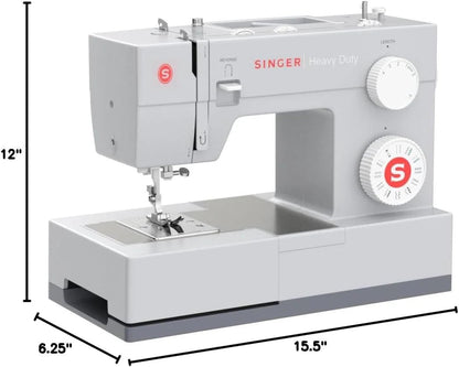 SINGER Heavy Duty 4423 High Speed Sewing Machine with Accessory Kit | Strong Motor With Enhanced Piercing Power, 97 Stitch Applications, Full Metal frame, 1-step Buttonhole & LED Light